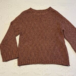 American Eagle Outfitters Brown Crew Neck Sweater